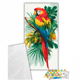Картина за номерами ArtCraft Яскравий ара птах 40*80 см 11721-AC