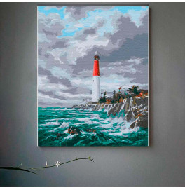 Картина за номерами "Морський маяк" 40*50 см 10582-AC