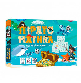 Настольная игра Умняшка "Пиратоматика" на вычитание обучающая 2088