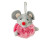М'яка миша-брелок розмір 10 см X191_Gray-Pink