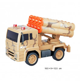 Машинка военная с рокетной установкой WY441D