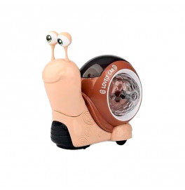 Интерактивная игрушка улитка со звуком и светом RS-3150_Cream