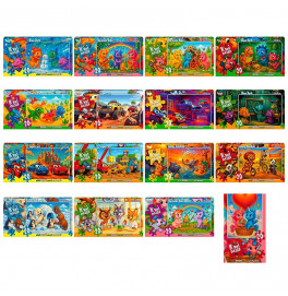 Пазлы Danko Toys 20 элементы мягкие S20-10-01,02,03,04...16 Пазлы Danko Toys 20 элементы мягкие S20-10-01,02,03,04...16