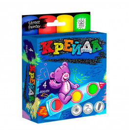 Мел DankoToys для рисования на асфальте большая 4 штуки MEL-01-02U