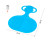 Санки Технок крижинка для дітей 1028_Blue