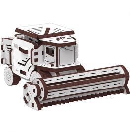 Конструктор Mr.Playwood Зернозбиральний Комбайн механічний дерев'яний 10808