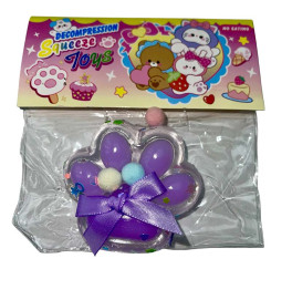 Лапки антистрес прозорі Paw-1_Violet Лапки антистрес прозорі Paw-1_Violet