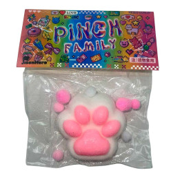 Лапка антистрес біла з рожевим st-16 Лапка антистрес біла з рожевим st-16