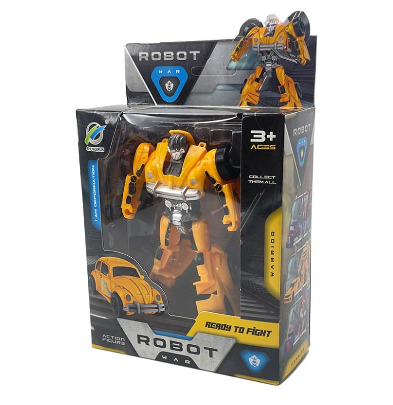 Фігурка робота трансформера пластикова 168-62_Bumblebee Retro