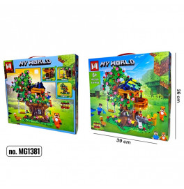 Конструктор блочный My World пластиковый MG1381