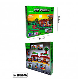 Конструктор блочный My World пластиковый 10176А6