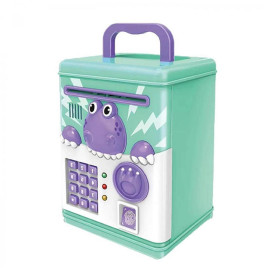 Сейф копилка Piggy Bank Smart с автоматическим приемником купюр и паролем для детей 6002A_Ocean