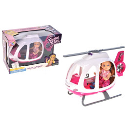 Кукла с вертолетом со звуком и светом K035