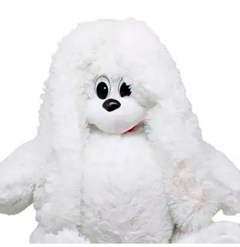 М'яка іграшка Зайка Сєня 70 см 0088_White