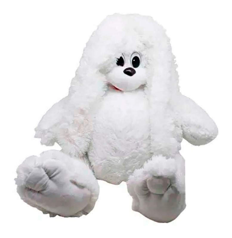 М'яка іграшка Зайка Сєня 70 см 0088_White