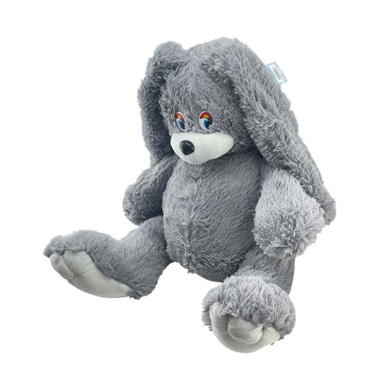 М'яка іграшка Зайка Сєня 70 см 0088_Gray