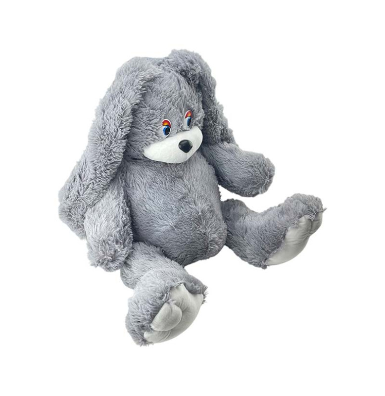 М'яка іграшка Зайка Сєня 70 см 0088_Gray