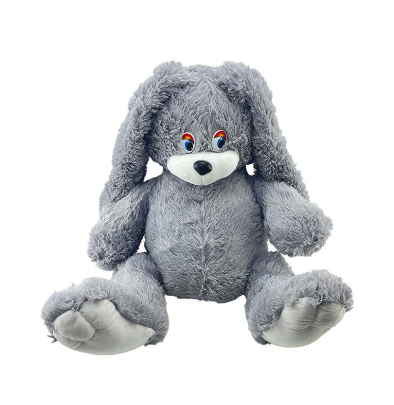 М'яка іграшка Зайка Сєня 70 см 0088_Gray