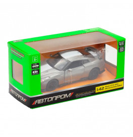 Машина металл "АВТОПРОМ" 1:42 Nissan GT-R (R35), откр.двери, в кор. 14,5*6,5*7см 4353_Gray