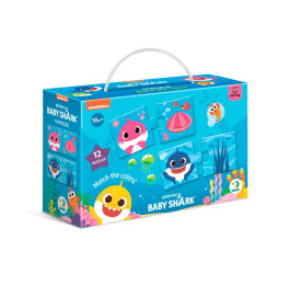 Пазл Dodo Baby Shark Соедини цвета для детей