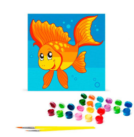 Картина по номерам "Рыбка" 30*30 см @ Картина по номерам "Рыбка" 30*30 см @