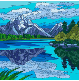 Набор для росписи "Природная гармония" 30*30 см 11028-AC