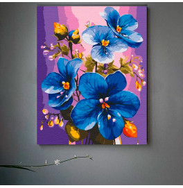 Картина за номерами "Сині фіалки" Artcraft 40*50 см 13097-AC