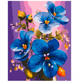Картина за номерами "Сині фіалки" Artcraft 40*50 см 13097-AC