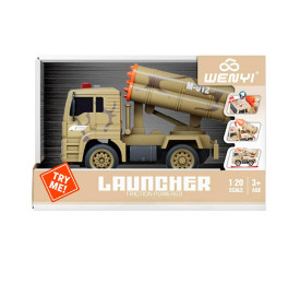 Машинка военная с рокетной установкой WY441D