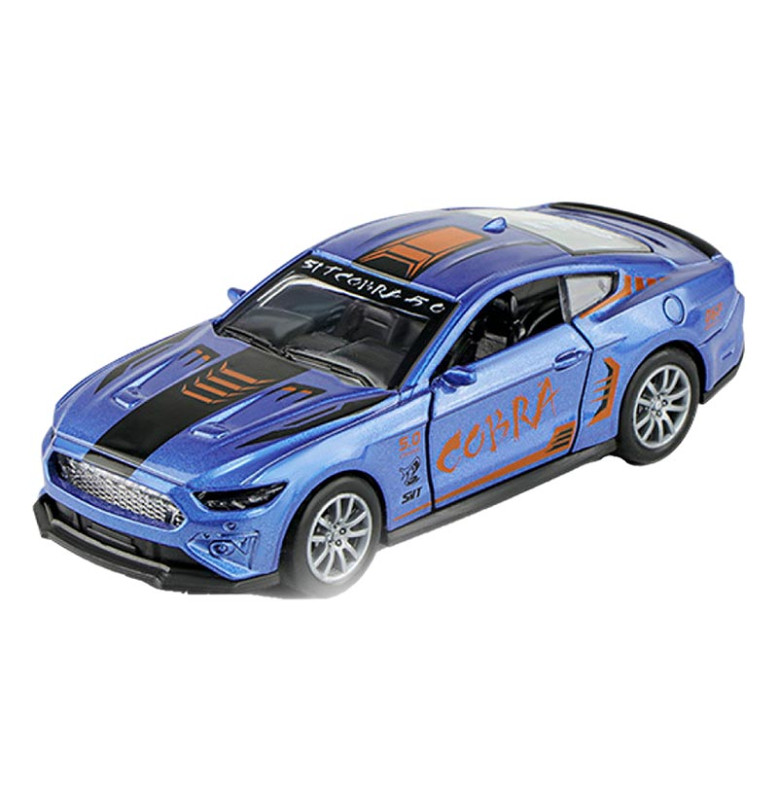 Машинка COBRA 1:32 металева інерційна з світлом і звуком K175B13_Blue