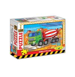 Пазлы "Бетоносмеситель" 120 элементов Ен.6843
