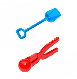 Игровой набор Бамсик Зимние игрушки №2 с лопаткой и снежоклипом 118/7_Blue-Red