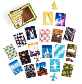 Пазл-сортер UBEE "Дошки Сегена: транспорт" з дерева ПСФ051