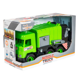 Авто "Middle truck" сміттєвоз (св. зелений) в коробці 39484