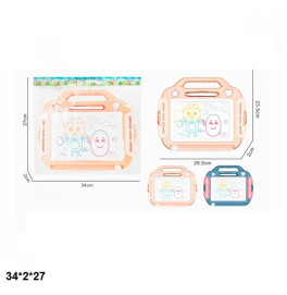 Дошка 5502-2 для малювання кольорова з печатками 2кол.кул.34*2*27 /120/ 5502-2 Дошка 5502-2 для малювання кольорова з печатками 2кол.кул.34*2*27 /120/ 5502-2