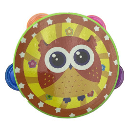 Музыкальная игрушка Бубен для детей 2832_Owl, Green