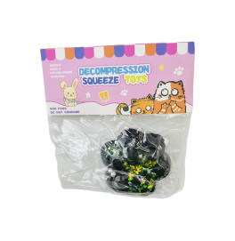 Сквиш Лапка-антистресс черная с блестками st-80 Сквиш Лапка-антистресс черная с блестками st-80