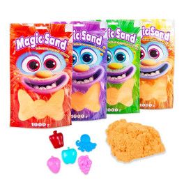 Magic sand в пакете оранжевый, 1 кг