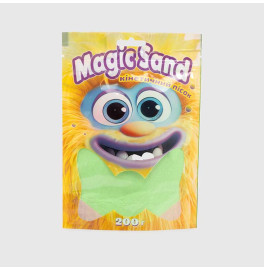 Magic sand в пакете 39401-2 зеленый, 0,200 кг