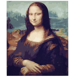 Картина по номерам Stateg Взгляд Моны Лизы 40х50 см SY6704