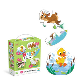 Пазл Dodo Baby puzzle День на ферме 4 в 1