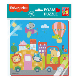 Мягкие пазлы 22х23 см "Fisher Price. Город" англ