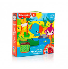 Пазл Vladi-Toys Maxi puzzle wooden pieces Мир леса VT1100-01