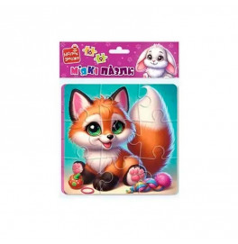 Мягкие пазлы Vladi Toys "Зайка и лисичка" развивающие VT1102-35