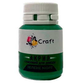 Краска акрил глянец для декора "Зеленое море" AG-7513