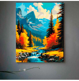 Картина по номерам "Горный пейзаж" 40*50 см