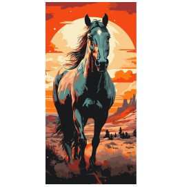 Картина за номерами Art Craft "Horse art" 40x80 см 11541-AC Картина за номерами Art Craft "Horse art" 40x80 см 11541-AC
