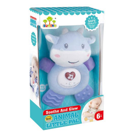 Мягкая игрушка коровка со светом и звуком