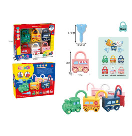 Ігровий набір потяг машинки - замки музичні 228-1