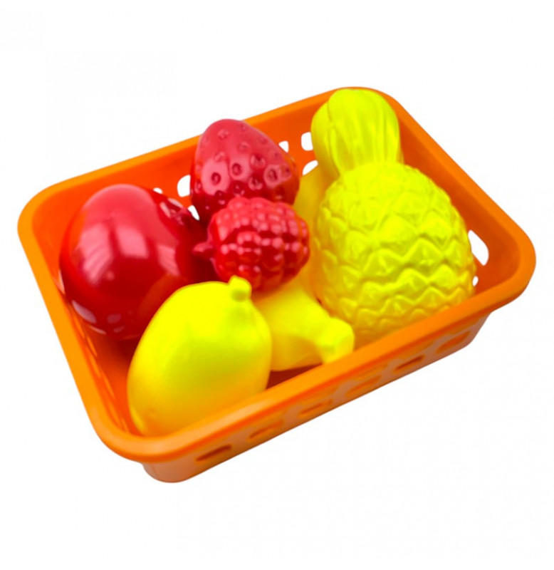 Игровая Корзина с фруктами Бамсик пластиковый 010/12_Orange